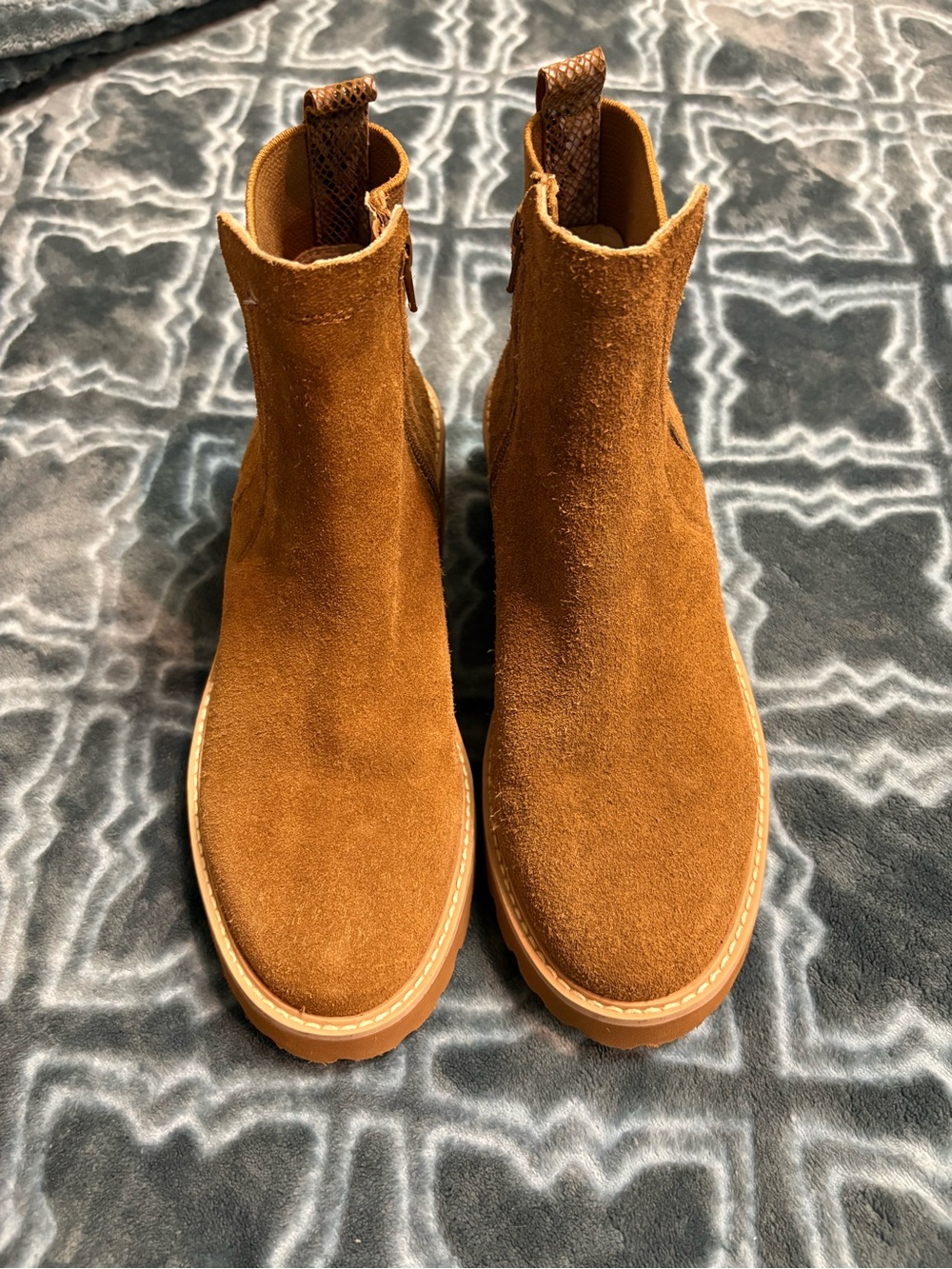 Vaneli Women’s Suede Ankle Boots Brown
